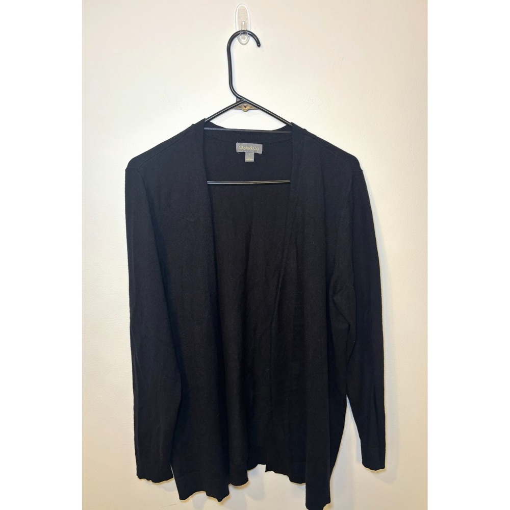 Style&Co.‎ Black Women's Cardigan Size Large